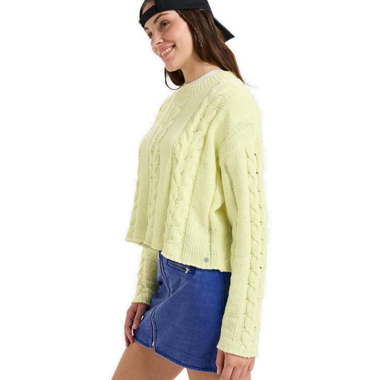 Roxy Γυναικεία πλεκτή μπλούζα Chloe Kim Cropped Cable Knit Jumper
